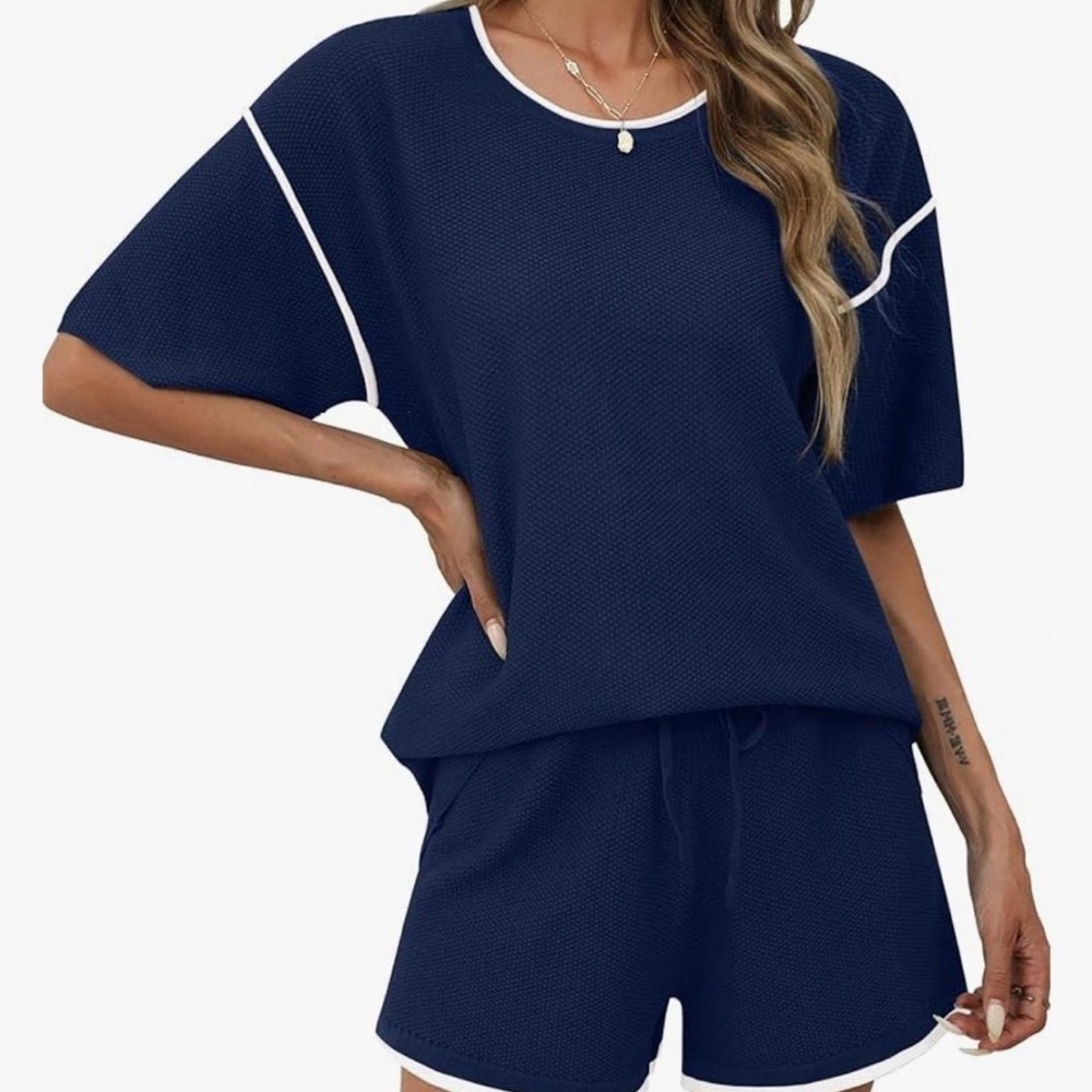 Women's Navy Blue Sleepwear Set